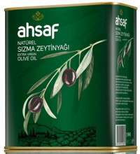 Ahsaf Natürel Polifenolsüz Soğuk Sıkım Olgun Hesap Teneke Sızma Zeytinyağı 2 lt