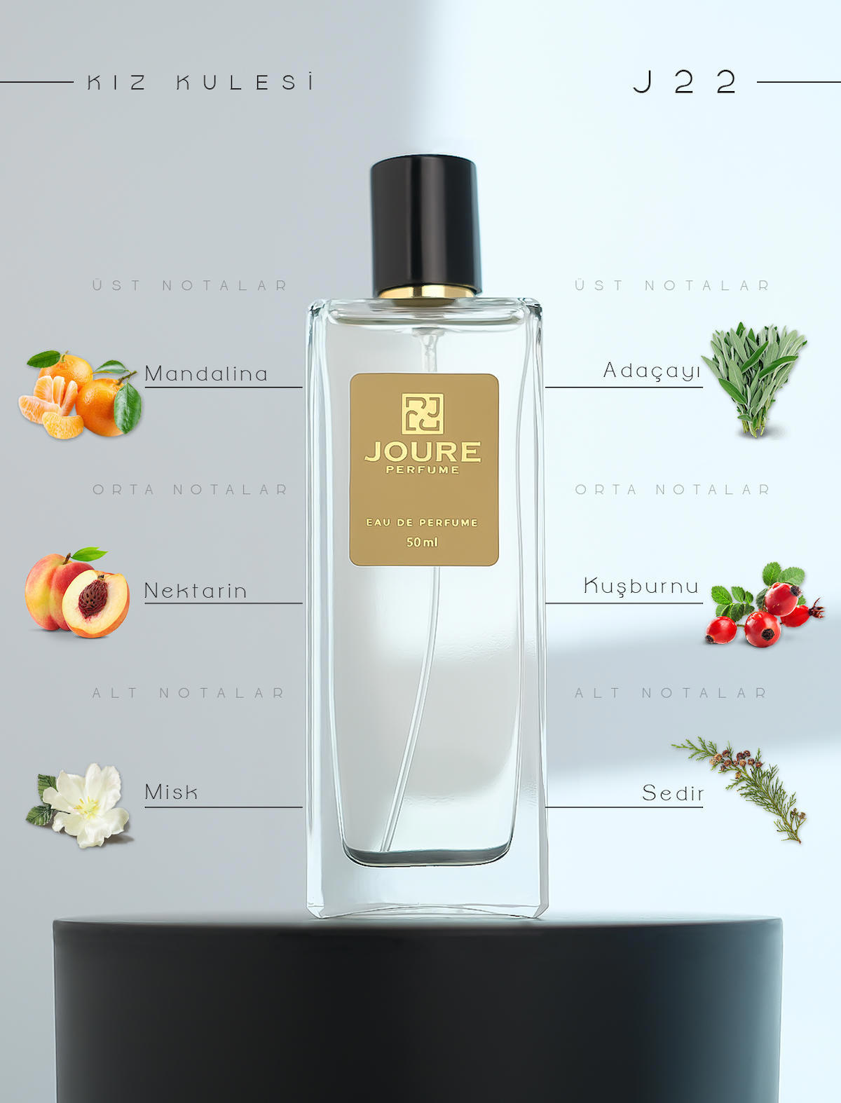 Joure Perfume Joure J22 EDP Çiçeksi Kadın Parfüm 50 ml