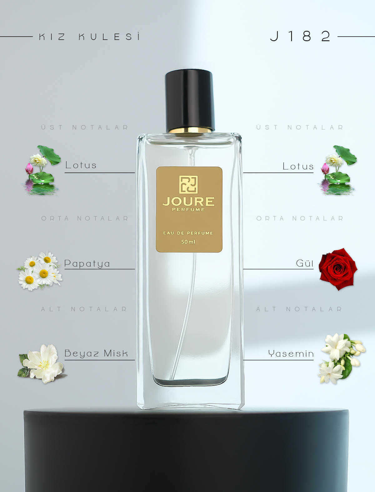 Joure Perfume Joure J182 EDP Meyvemsi Kadın Parfüm 50 ml