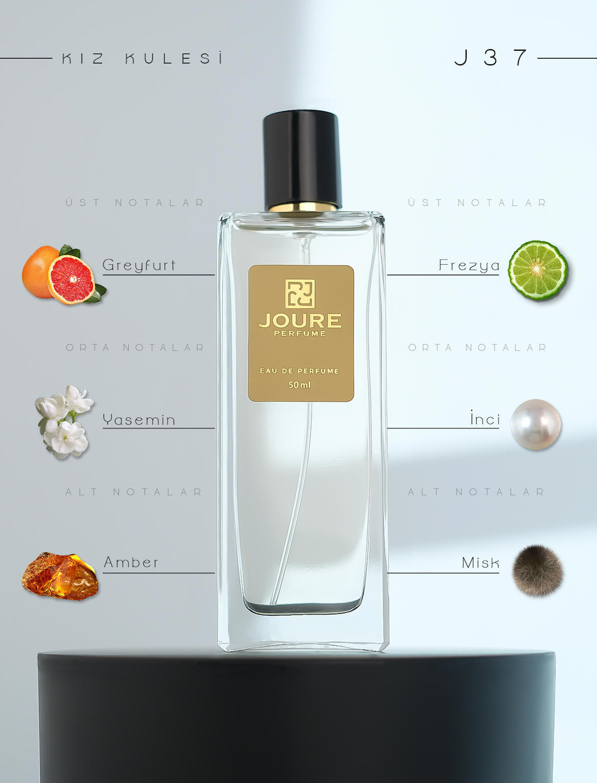 Joure Perfume Joure J37 EDP Meyvemsi Kadın Parfüm 50 ml