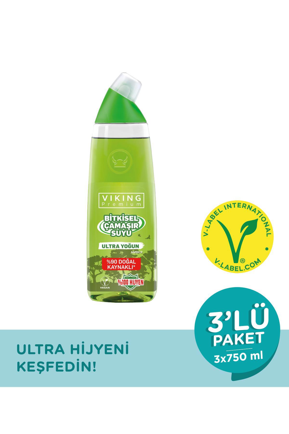 Viking Amber Ultra Yoğun Beyazlar İçin Sprey Çamaşır Suyu 3x750 ml