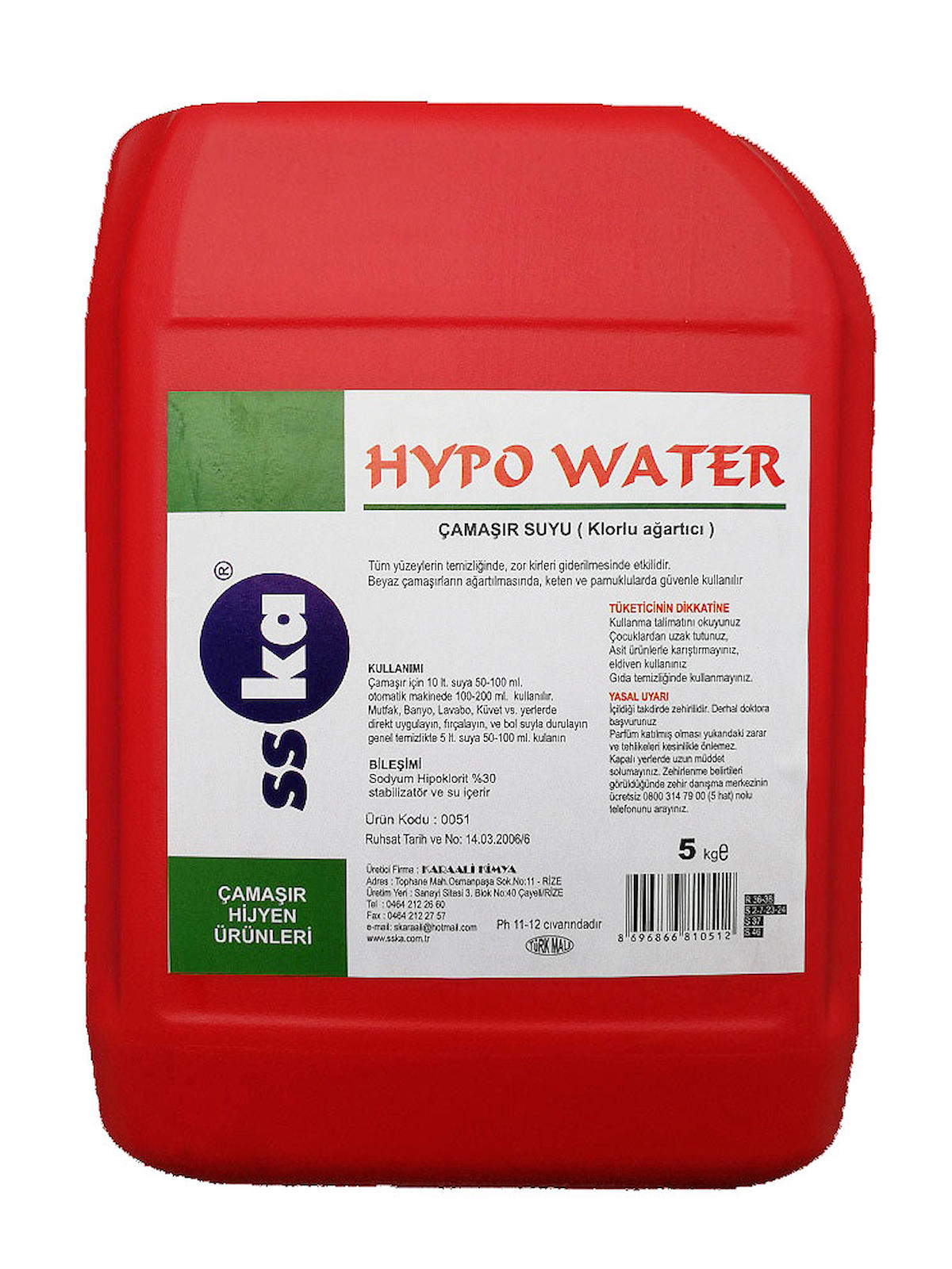 Sska Beyazlar İçin Sıvı Çamaşır Suyu 5 kg