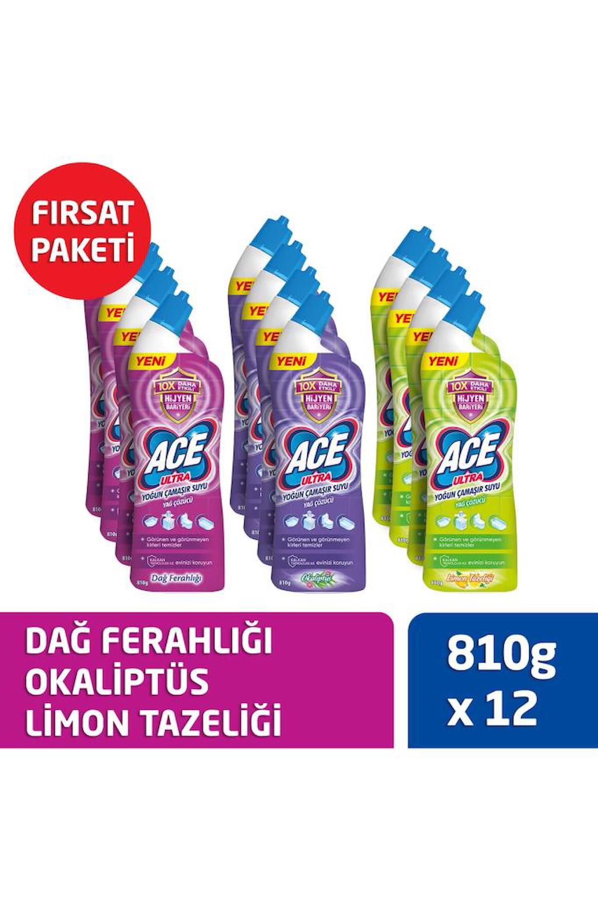 Ace Beyazlar İçin Sprey Çamaşır Suyu 12x810 gr