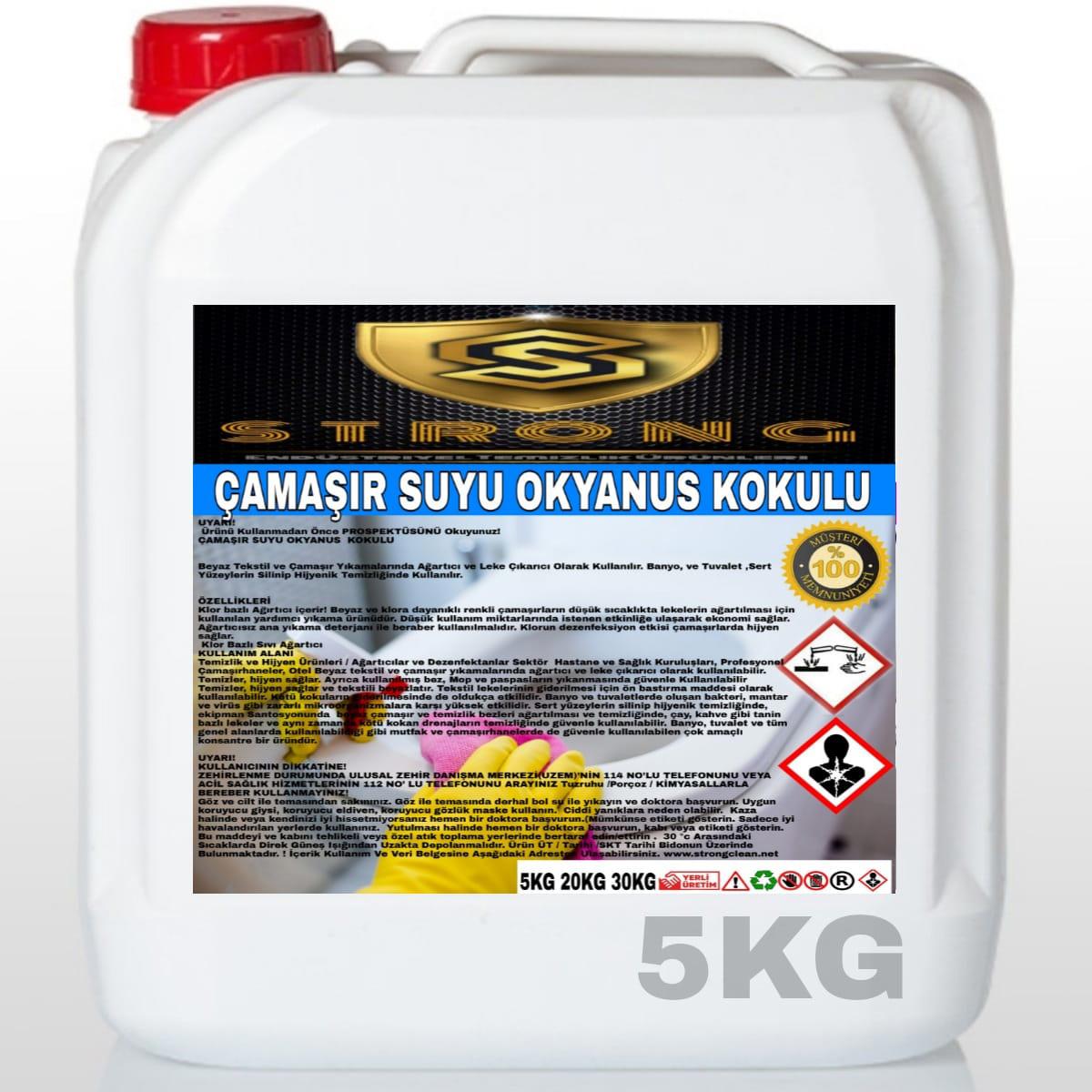 Strong Okyanus Kokulu Renkliler İçin Sıvı Çamaşır Suyu 5 kg