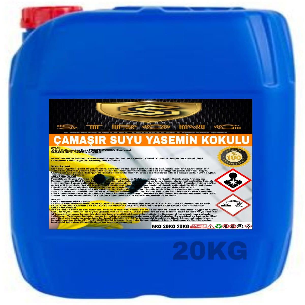 Strong Yasemin Kokulu Renkliler İçin Sıvı Çamaşır Suyu 20 kg