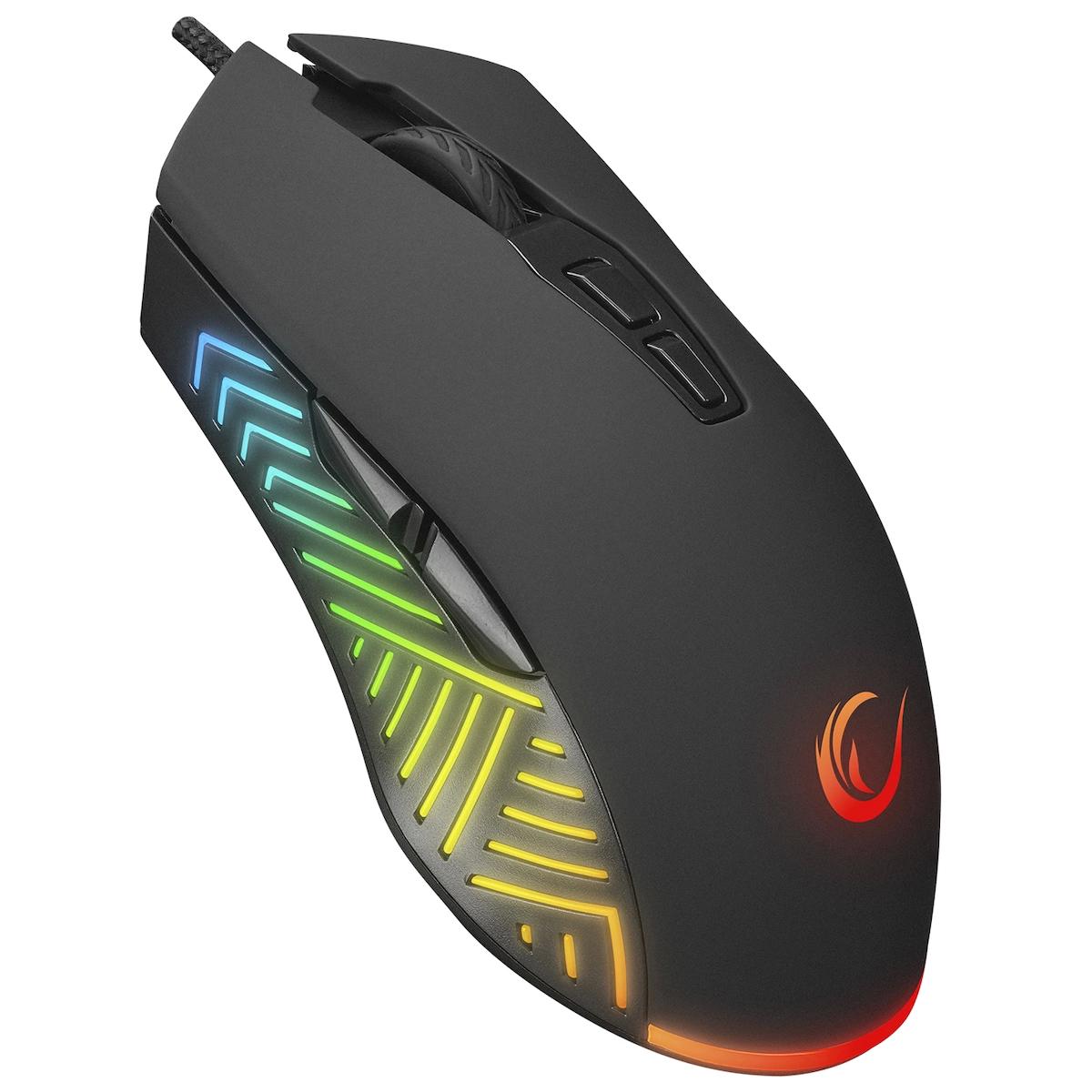 Rampage SMX-G68 RGB Makrolu Kablolu Siyah Gaming Mouse