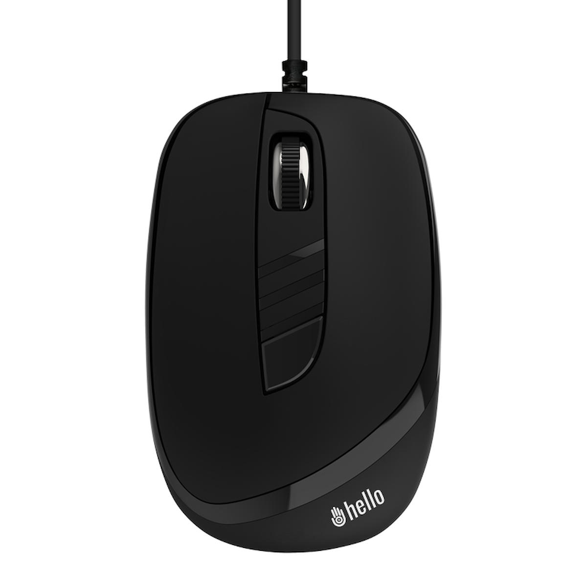 Hello HL-4627 Kablolu Siyah Optik Mouse