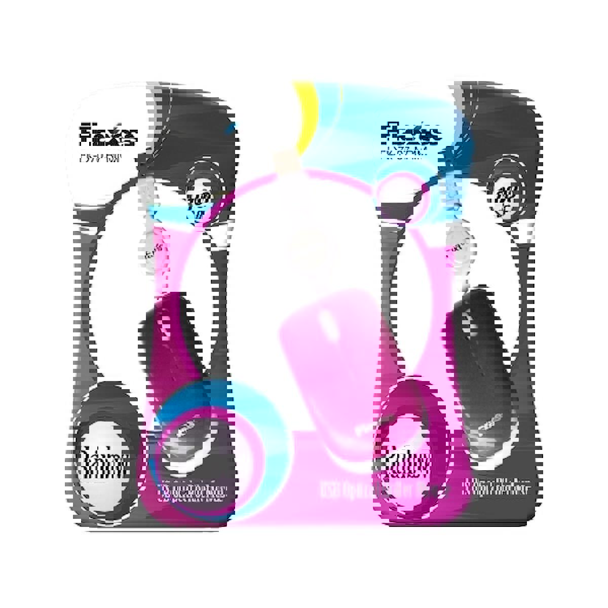 Flaxes FLX-707 Kablolu Mor Optik Mouse