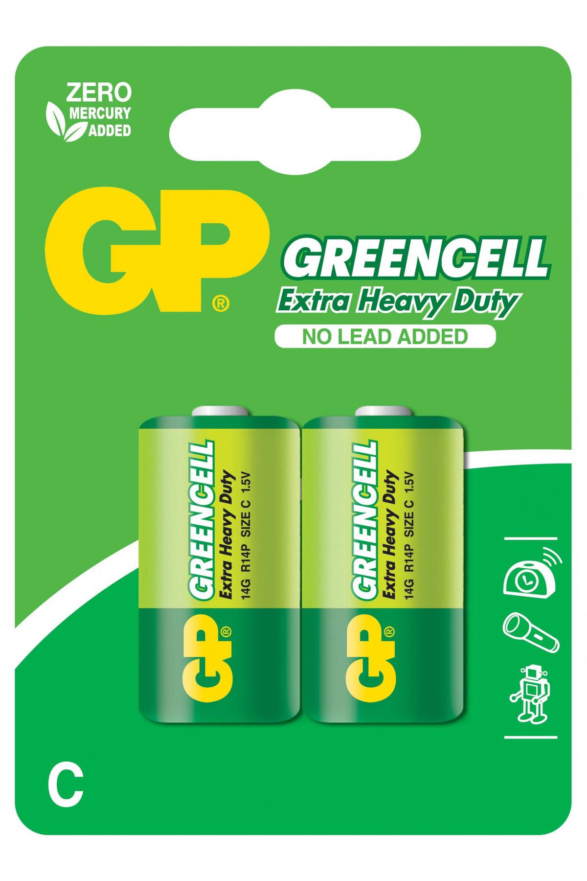 Gp GP14GBU2GC 1.5 V Çinko C / Orta Pil 2'li