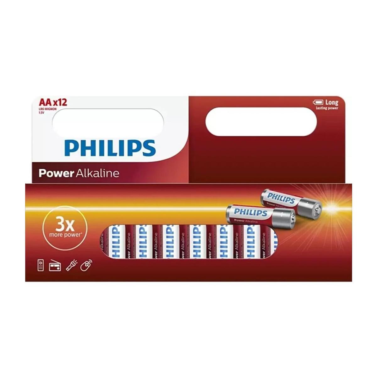 Philips LR6P12W10 1.5 V Alkalin AA / Kalem Pil 12'li