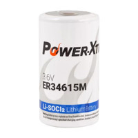 Power-Xtra ER34615M 3.6 V Li-SOCI2 D / Büyük Pil