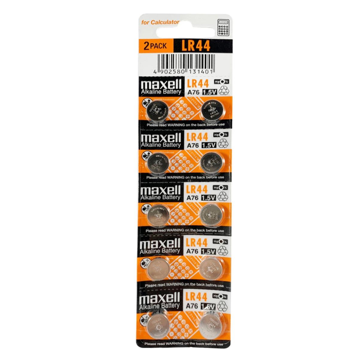 Maxell LR44 1.5 V Alkalin Düğme Pil 10'lu