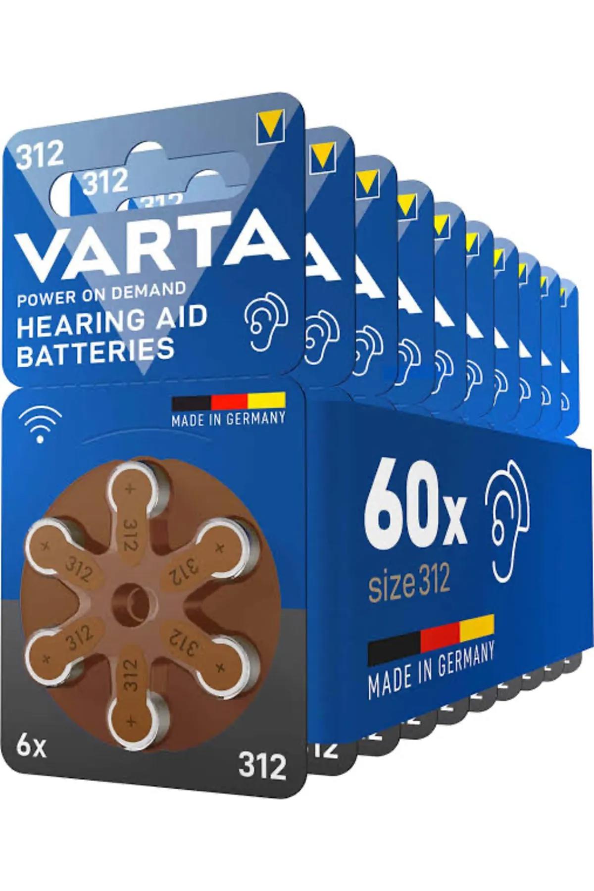 Varta 312 1.45 V Çinko Düğme Pil 10'lu