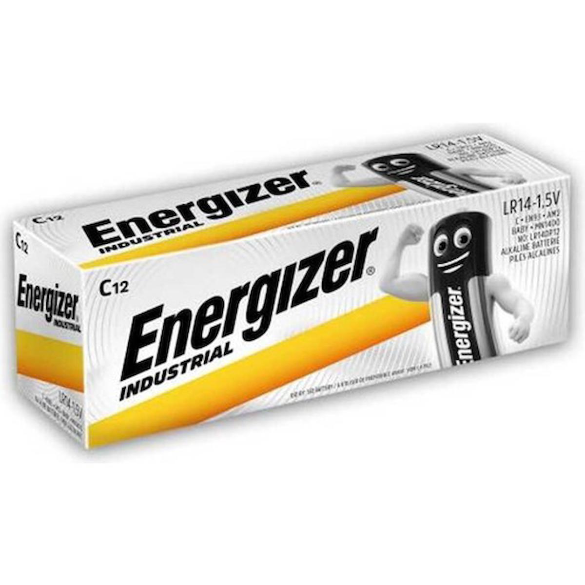 Energizer LR14 1.5 V Alkalin C / Orta Pil 12'li