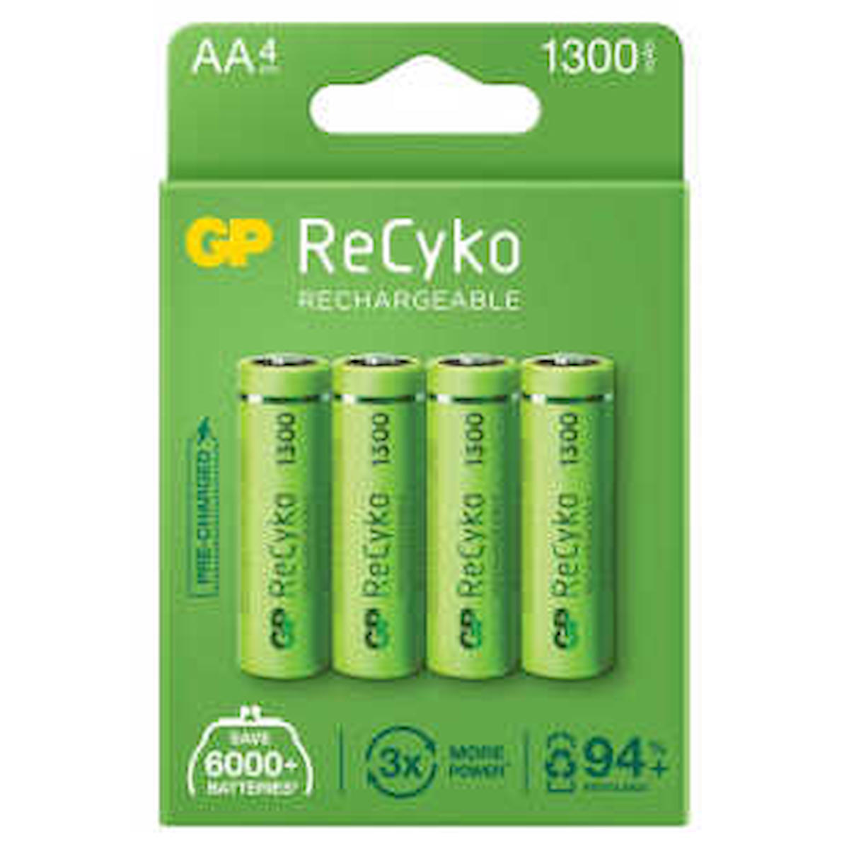 Recyko Recyko 1.2 V Ni-Mh AA / Kalem Şarjlı Pil 4'lü