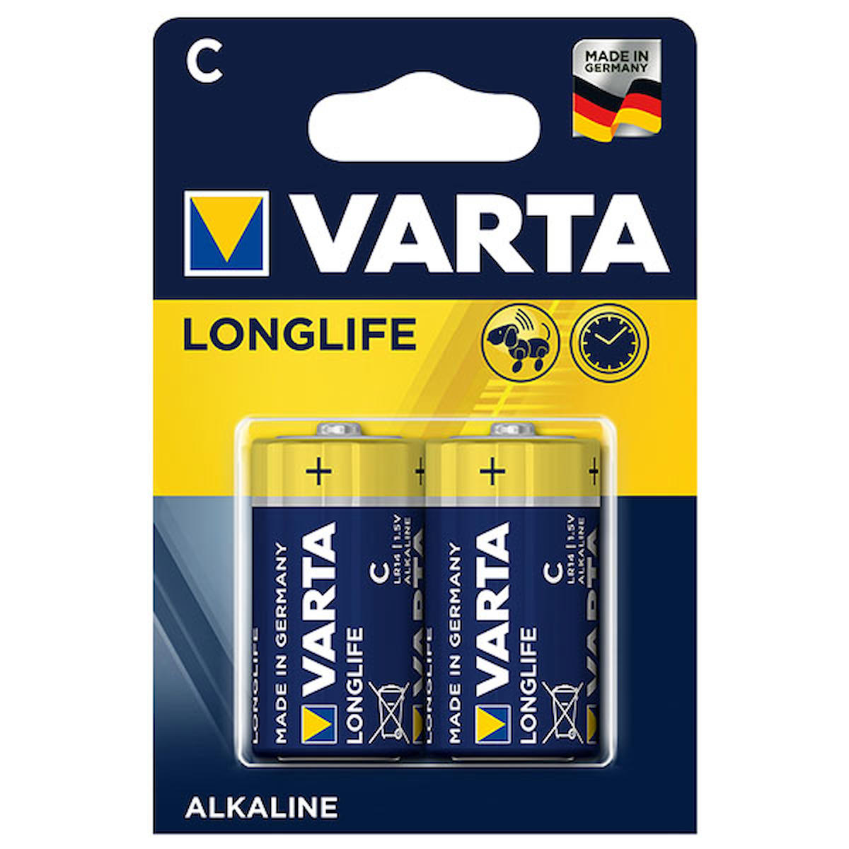 Varta LR14 1.5 V Alkalin C / Orta Pil 2'li