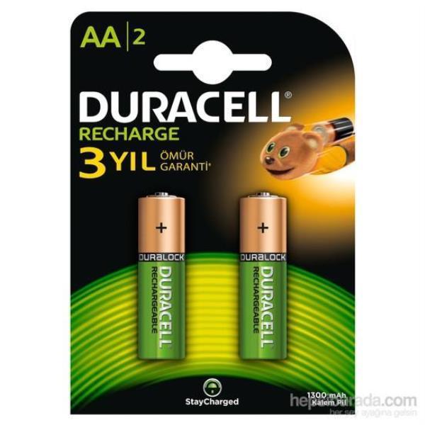 Duracell Duralock 1.2 V 1300 mAh Ni-Mh AA / Kalem Şarjlı Pil 2'li