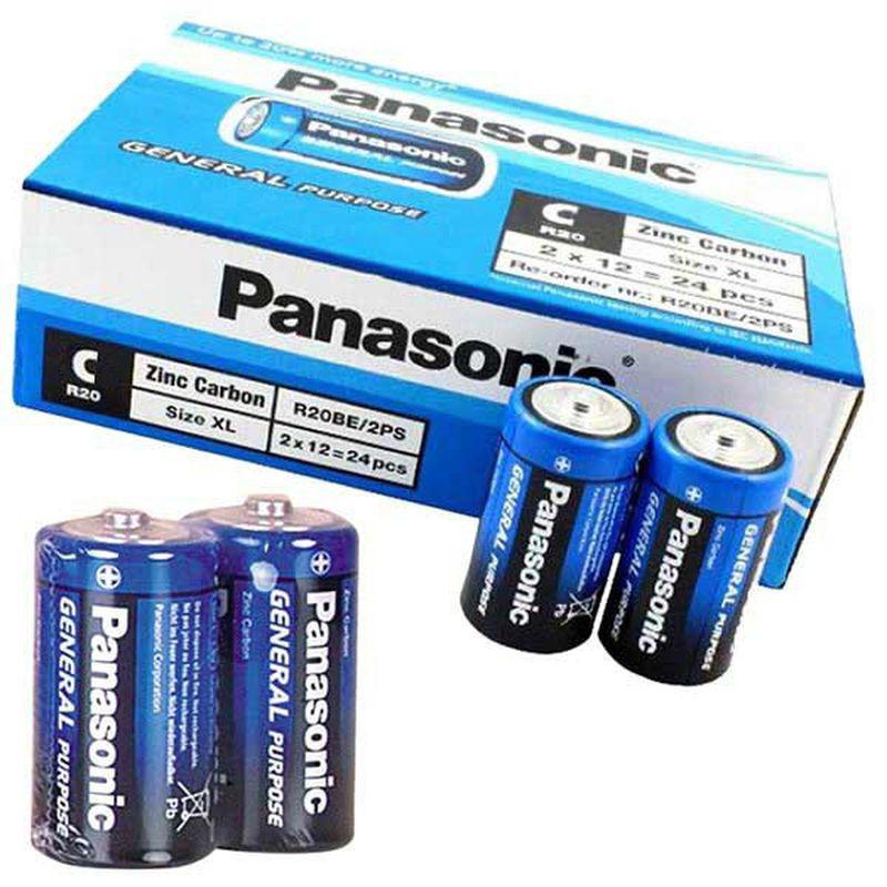Panasonic R14Be Çinko C / Orta Pil 24'lü