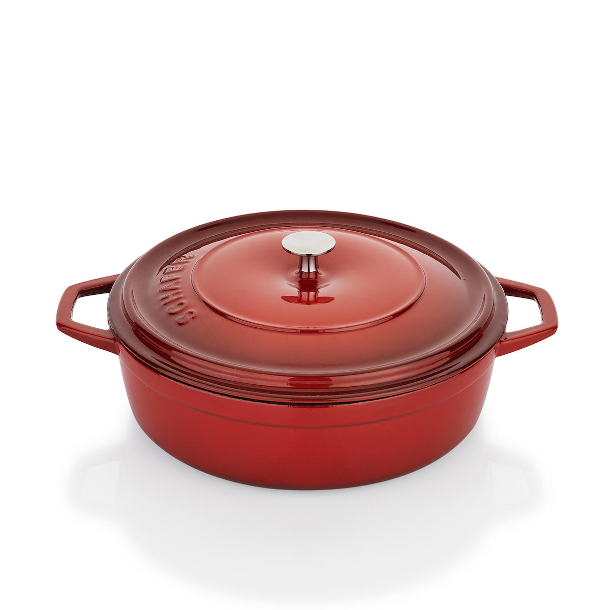 Schafer Guss Chef 2 Parça 28 cm Döküm Basık Tencere