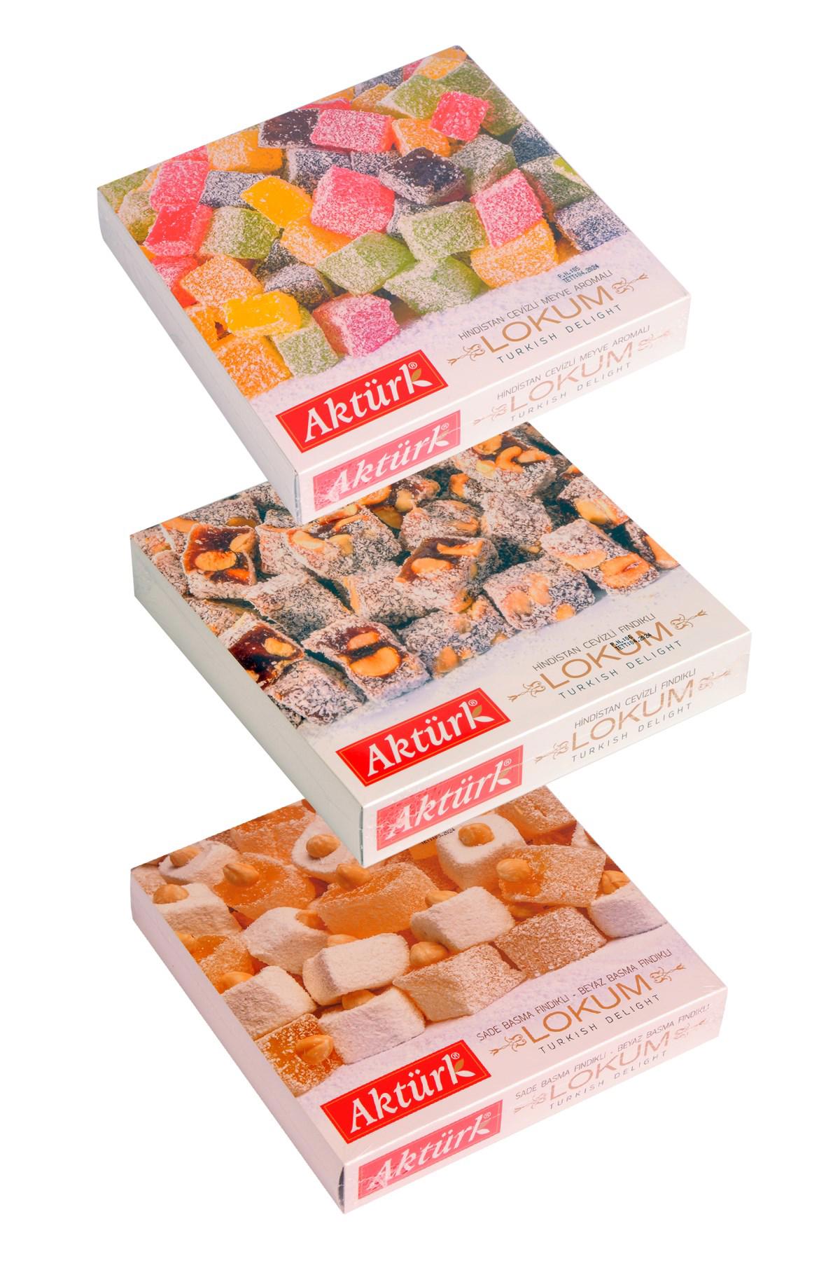 Aktürk Karışık Lokum 500 gr+300 gr+300 gr