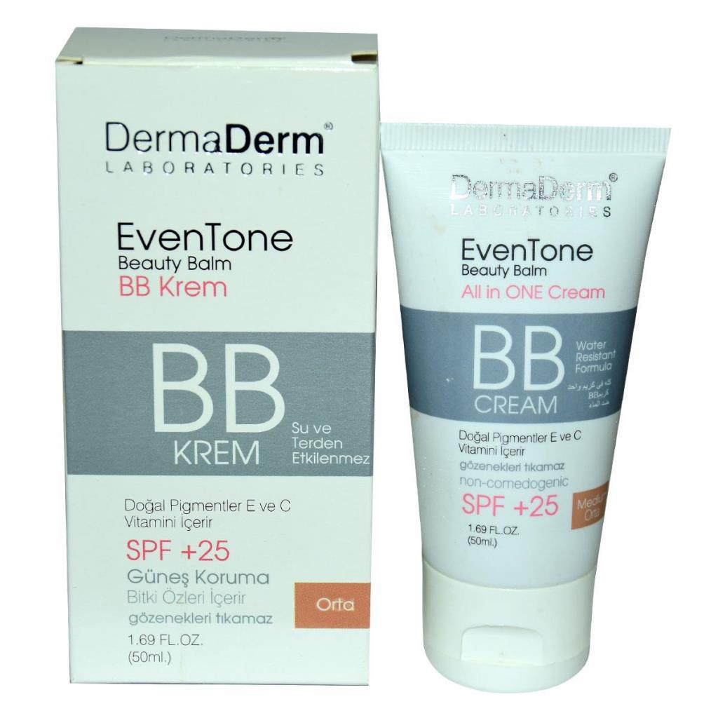 Dermaderm Eventone Tüm Ciltler İçin BB Krem Orta Ton
