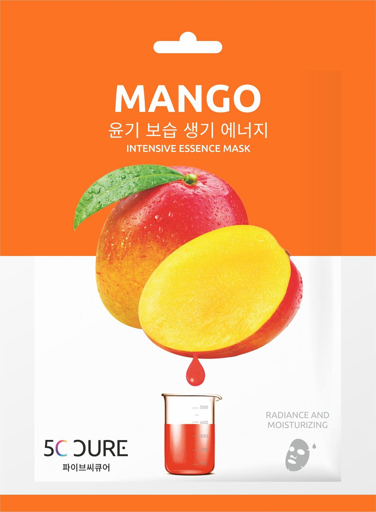 5c Cure Intensive Essence Mango Nemlendirici Kağıt Yüz Maskesi 1 Adet