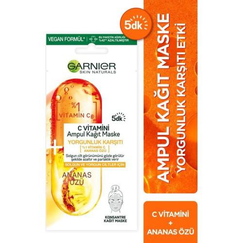 Garnier C Vitamini Kağıt Yüz Maskesi 15 gr