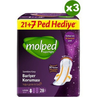 Molped SuperNight İnce 28'li Hijyenik Ped 3 Adet