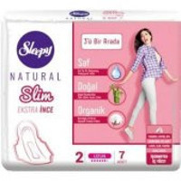 Sleepy Natural Slim Ekstra Organik İnce 7'li Hijyenik Ped 1 Adet