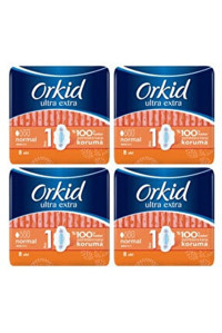 Orkid Ultra Extra İnce 8'li Hijyenik Ped 4 Adet