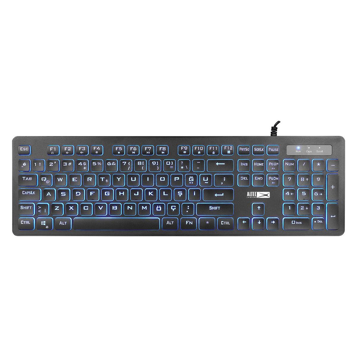 Altec Lansing ALGK8264 Türkçe 104 Tuşlu Kablolu Siyah Gaming Klavye