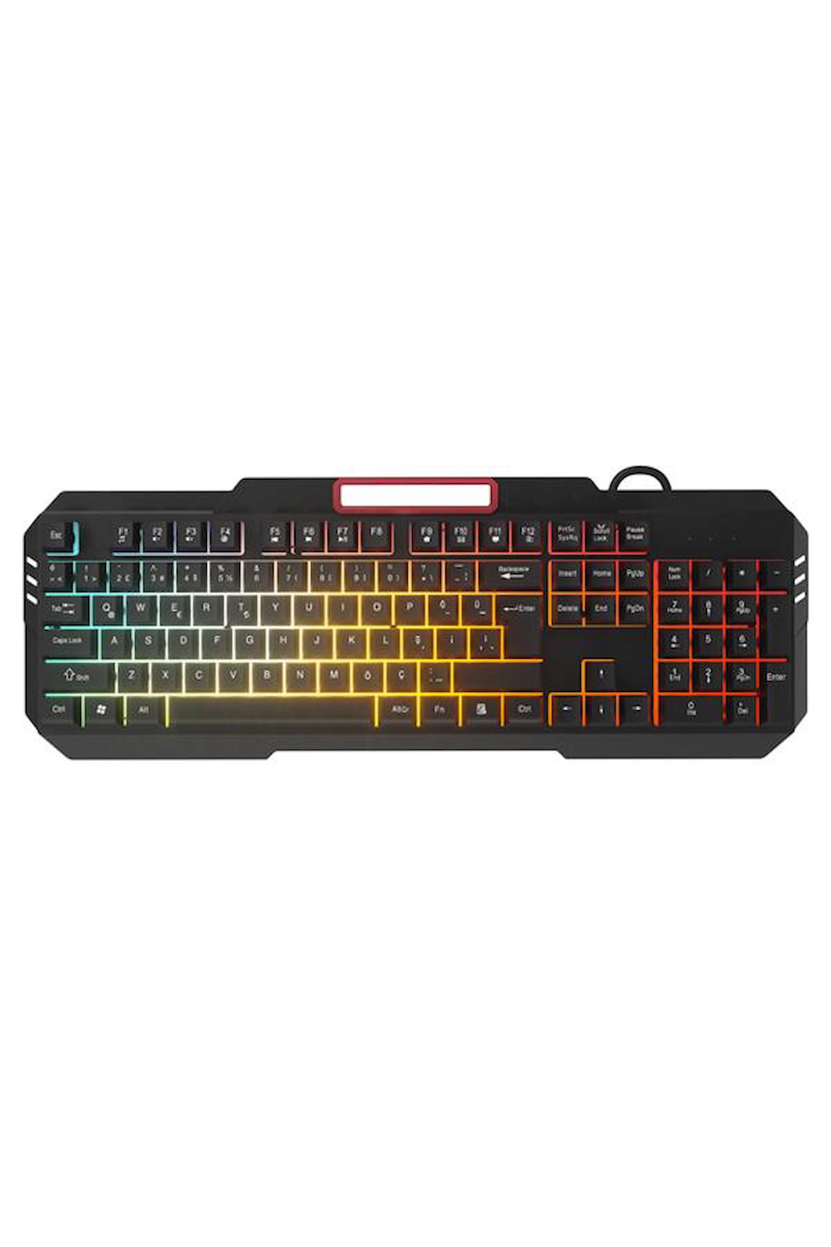 Polosmart PGM20 Türkçe 104 Tuşlu Kablolu Siyah Gaming Klavye