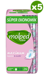 Molped Ultra İnce 26'lı Hijyenik Ped 5 Adet