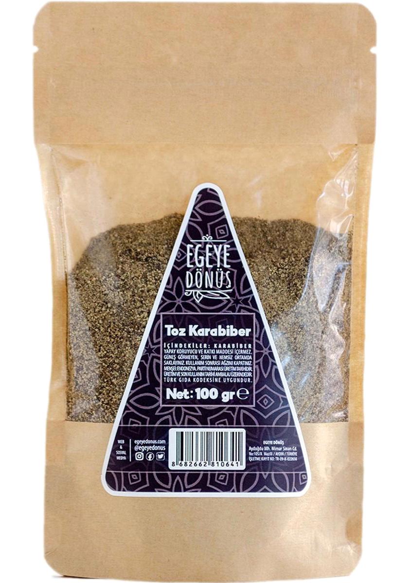 Egeye Dönüş Vegan Karabiber Toz 100 gr