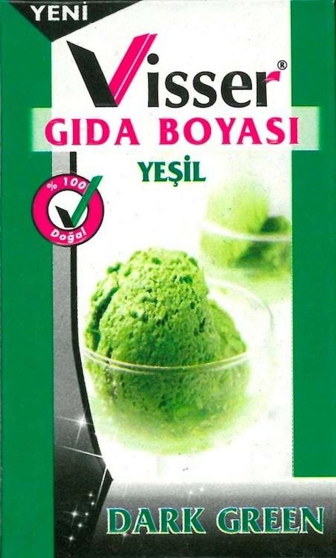 Visser Glutensiz Gıda Boyası Yeşil Toz 9 gr