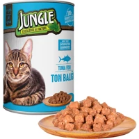 Jungle Ton Balıklı Yetişkin Yaş Kedi Maması 24x415 gr