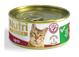 Nutri Feline Sığır Etli Yetişkin Yaş Kedi Maması 24x85 gr