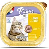 Plaisir Pate Hindi Etli Yetişkin Yaş Kedi Maması 24x100 gr
