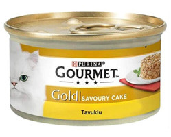 Purina Gourmet Gold Savoury Cake Tavuklu Yetişkin Yaş Kedi Maması 12x85 gr