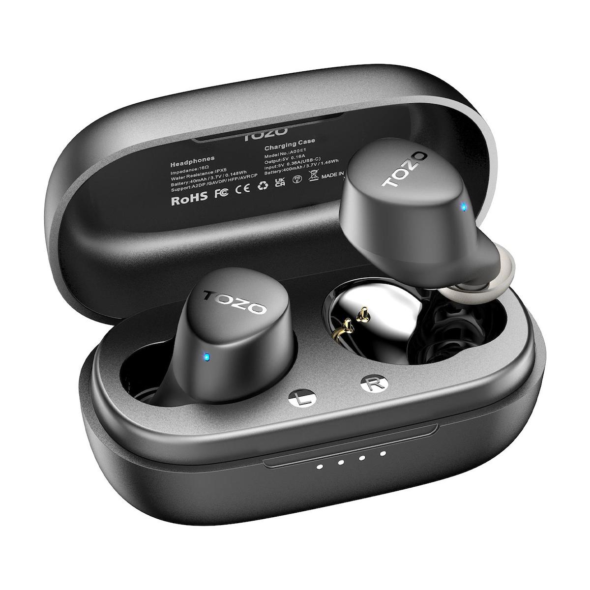 Tozo Agile Dots IPX5 5.3 Gürültü Önleyici Kablosuz Kulak İçi Bluetooth Kulaklık Siyah