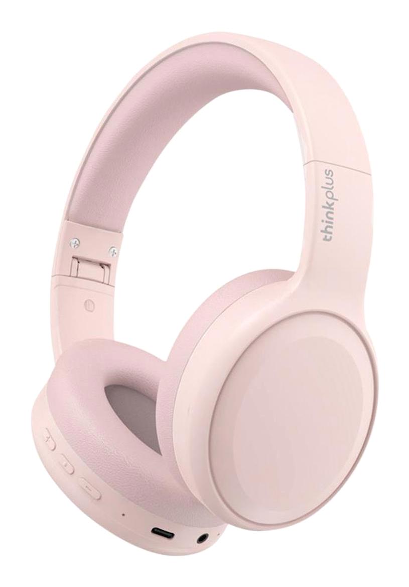 Lenovo Thinkplus TH30 5.1 Gürültü Önleyici Kablosuz Kulak Üstü Bluetooth Kulaklık Pembe