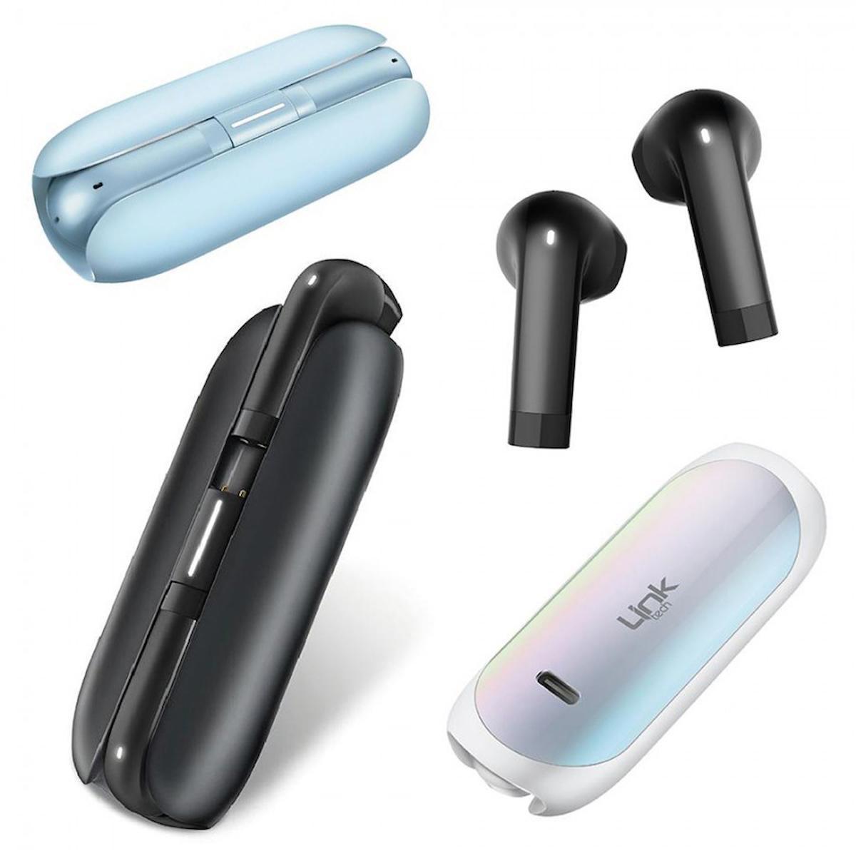 LinkTech TW18 5.1 Kulak İçi Bluetooth Kulaklık Mavi