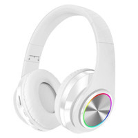 Blue İnter B39 5.0 Işıklı Kablosuz Kulak Üstü Bluetooth Kulaklık Beyaz