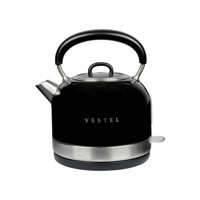 Vestel Retro Paslanmaz Çelik 1.7 lt 2200 W Retro Siyah Kettle