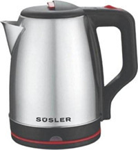 Süsler SS-4110 Çelik 1.7 lt 2000 W Işıklı Klasik İnox Kettle