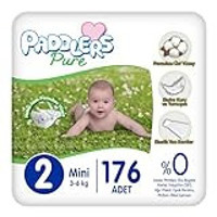 Paddlers Pure 2 Numara Elastik Bantlı Bebek Bezi 176 Adet