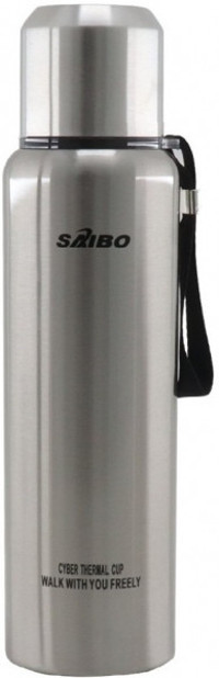 Saibo Çift Katlı Vakumlu Paslanmaz Çelik 800 ml Outdoor Termos Gri
