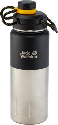 Jack Wolfskin Wolfskin Karoo Paslanmaz Çelik 750 ml Outdoor Termos Siyah