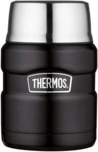 Thermos Stainless King Food Jar Paslanmaz Çelik 470 ml Yemek Termosu Siyah