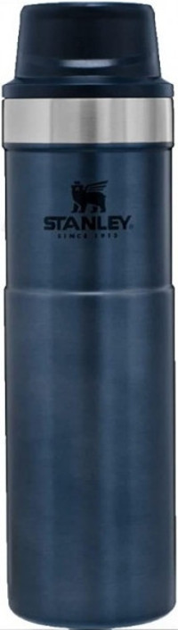 Stanley Klasik Trigger-Action Paslanmaz Çelik 590 ml Bardak Termos Lacivert